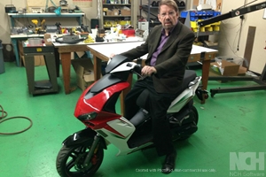 In 2015,Collaborating with Dr. Paul Moller to successfull integrate our Scooter design with his design of Rotopower Engine design.